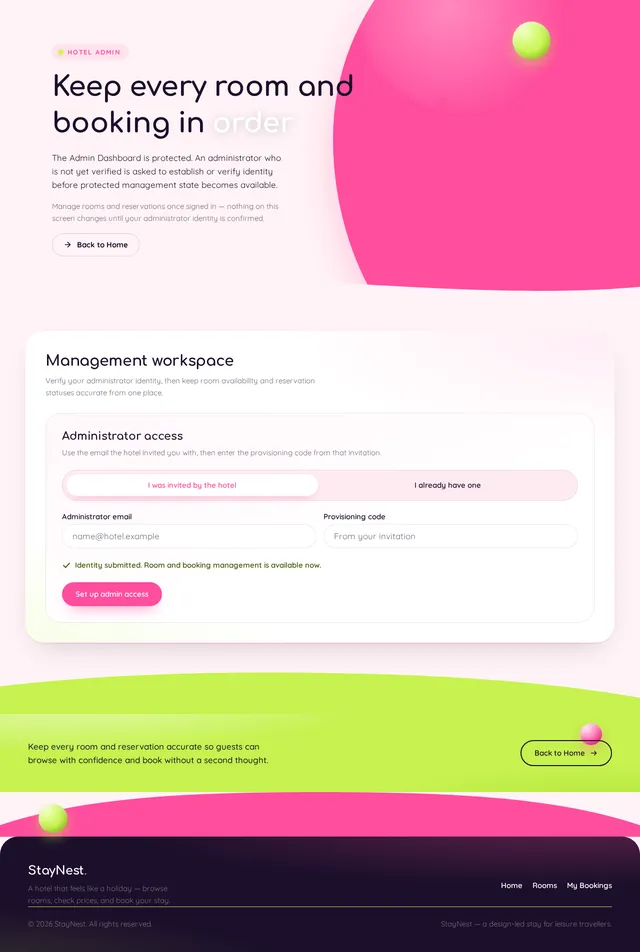 Admin Dashboard