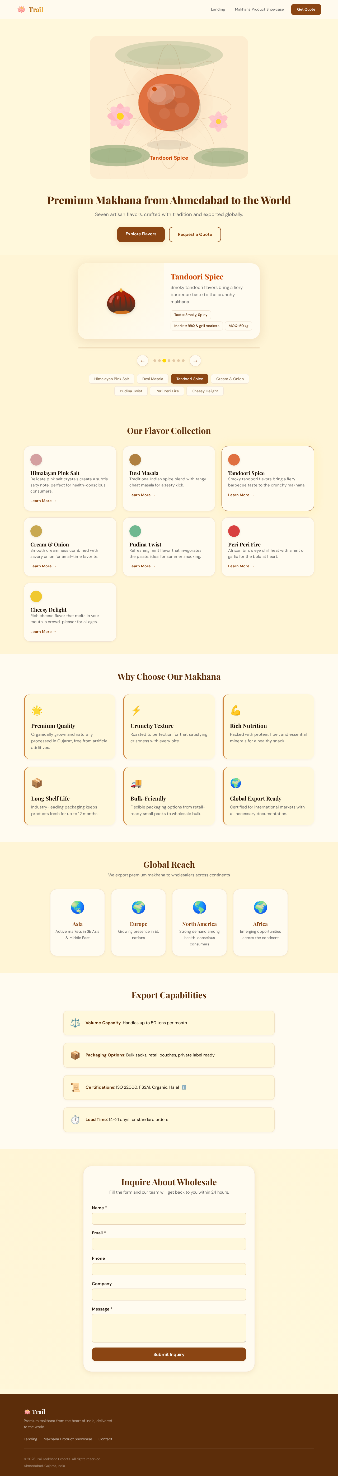 Makhana Product Showcase design preview