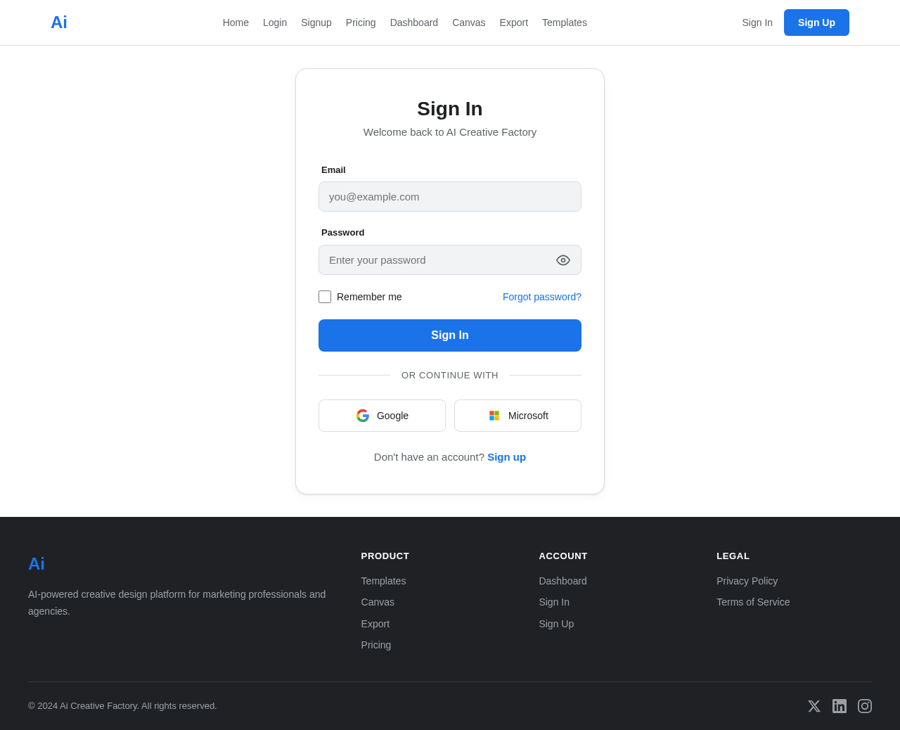Login design preview