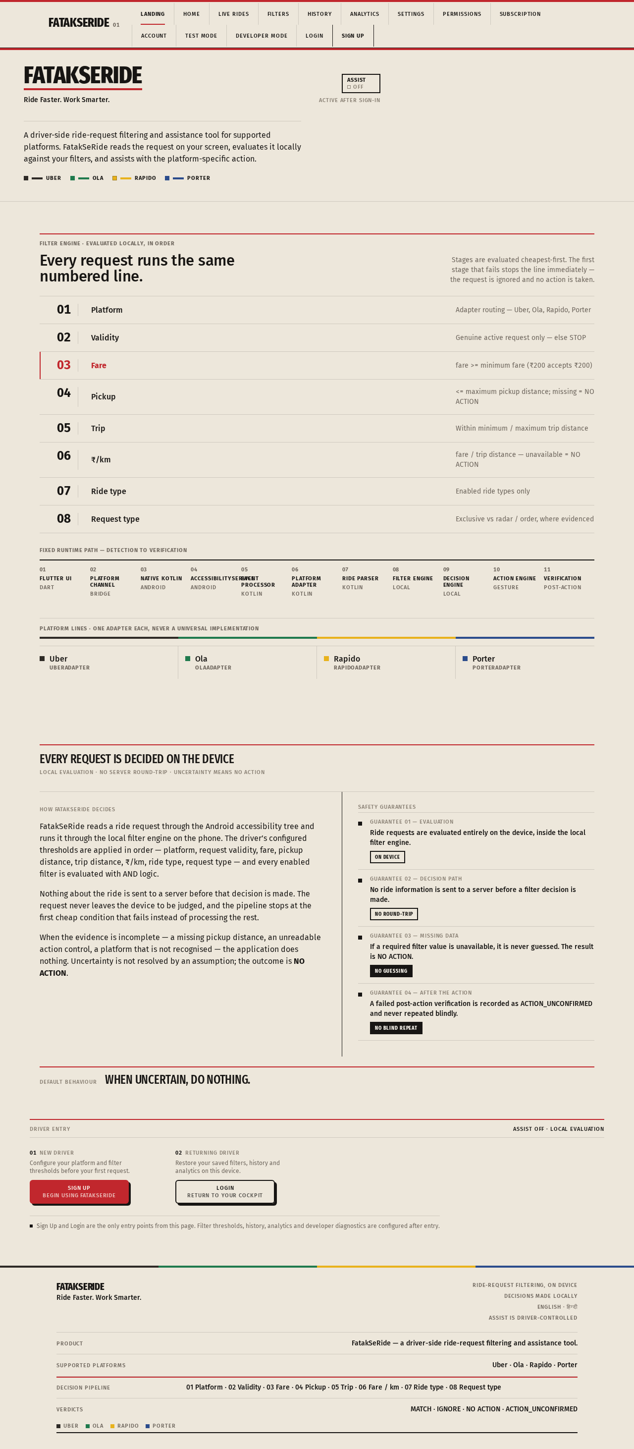 Landing design preview