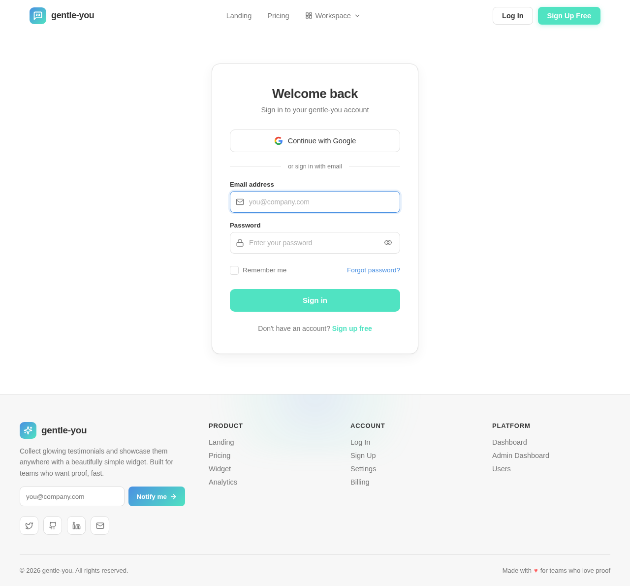 Login design preview