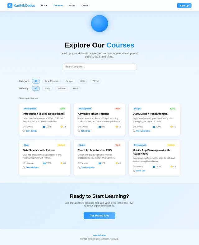 Courses
