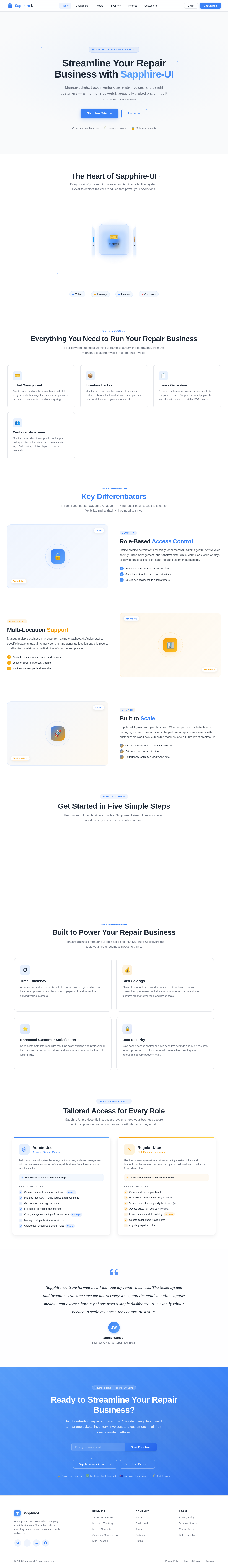 Landing design preview