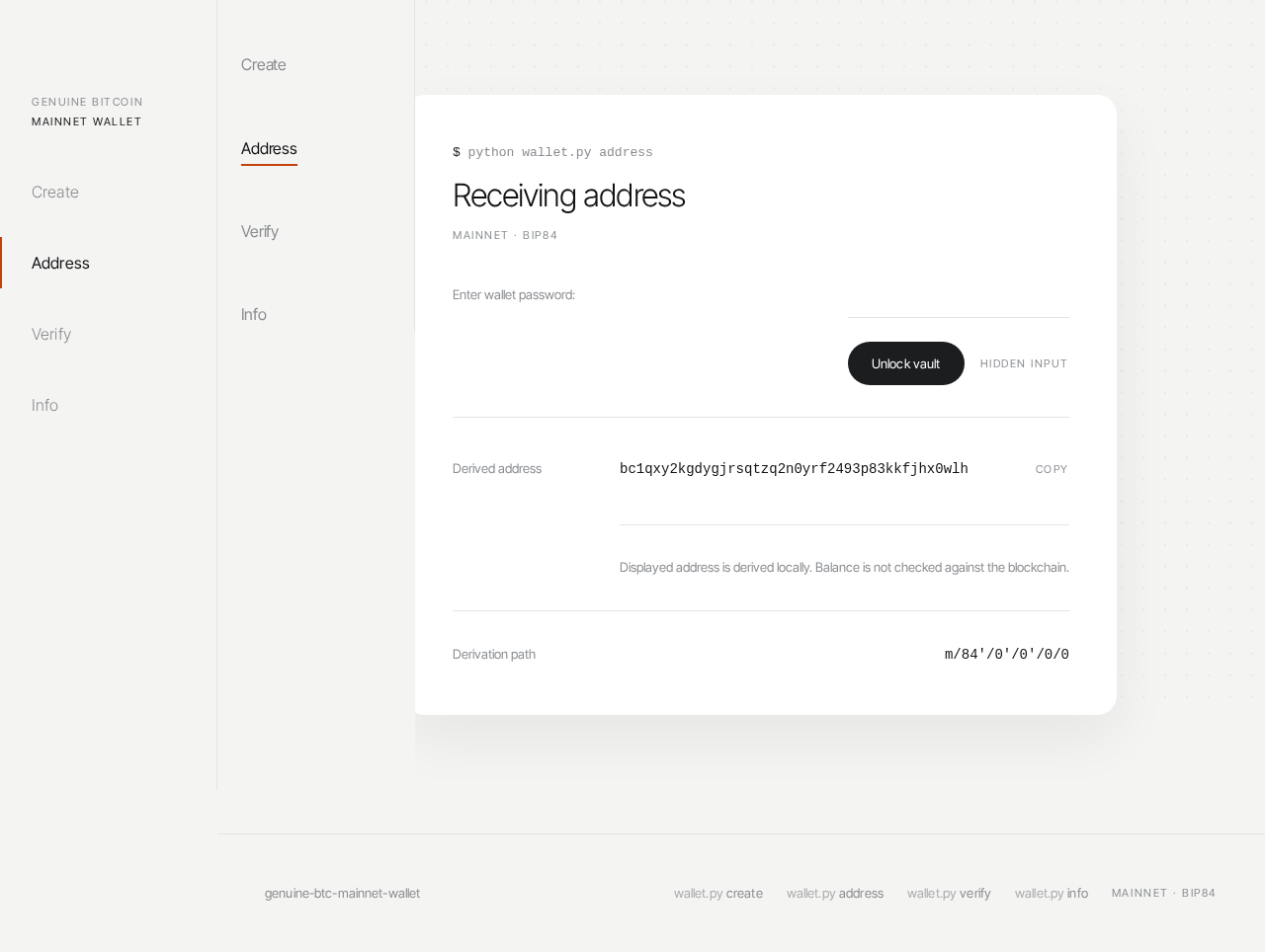 Address design preview