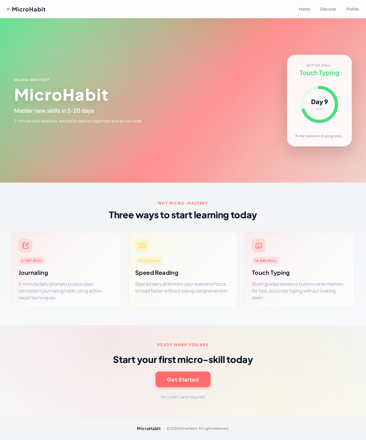 Welcome Screen design preview
