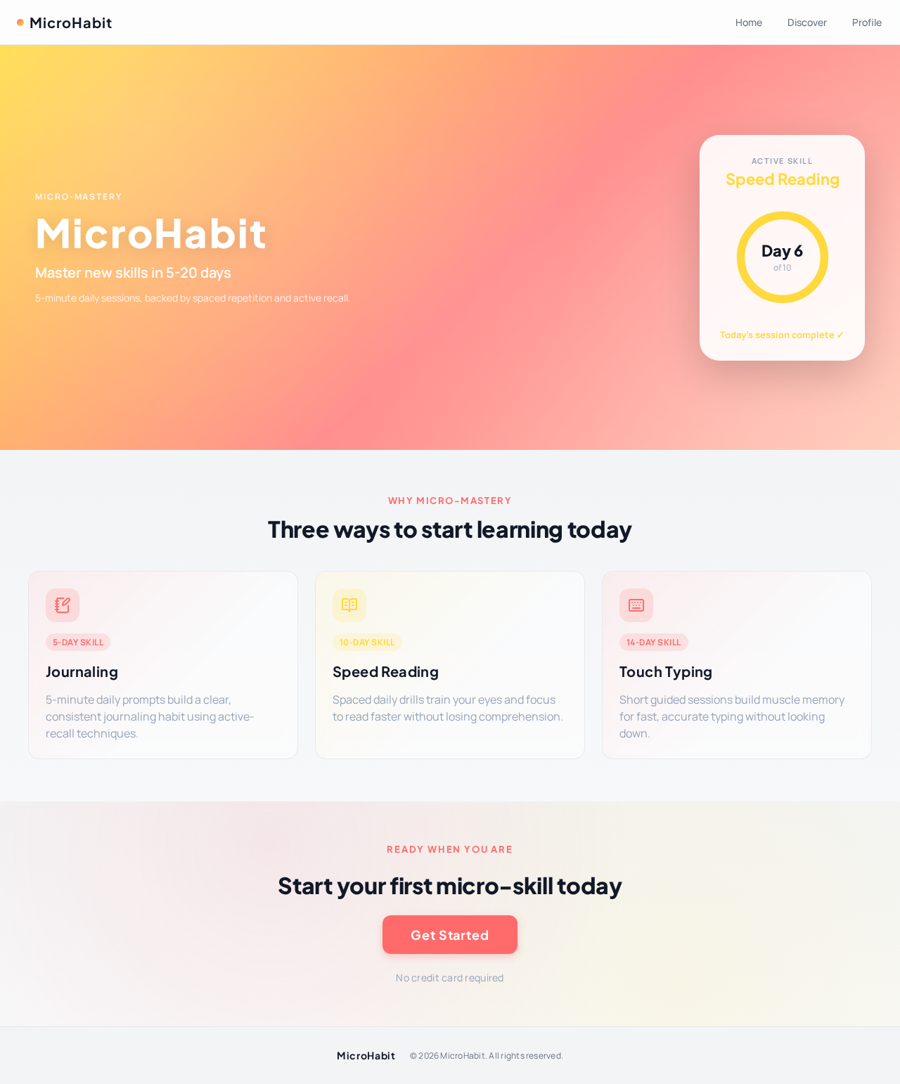 Welcome Screen design preview