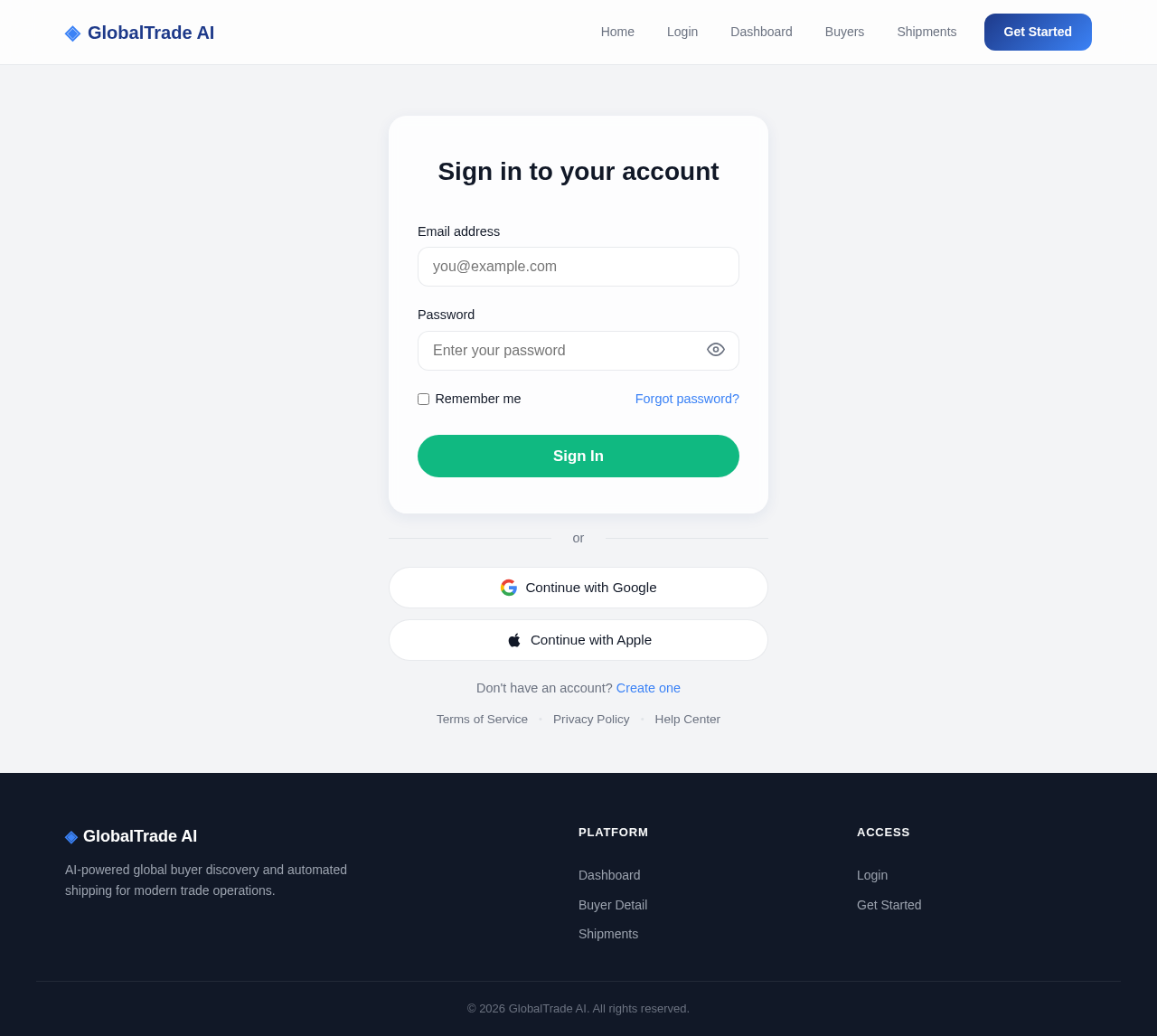 Login design preview