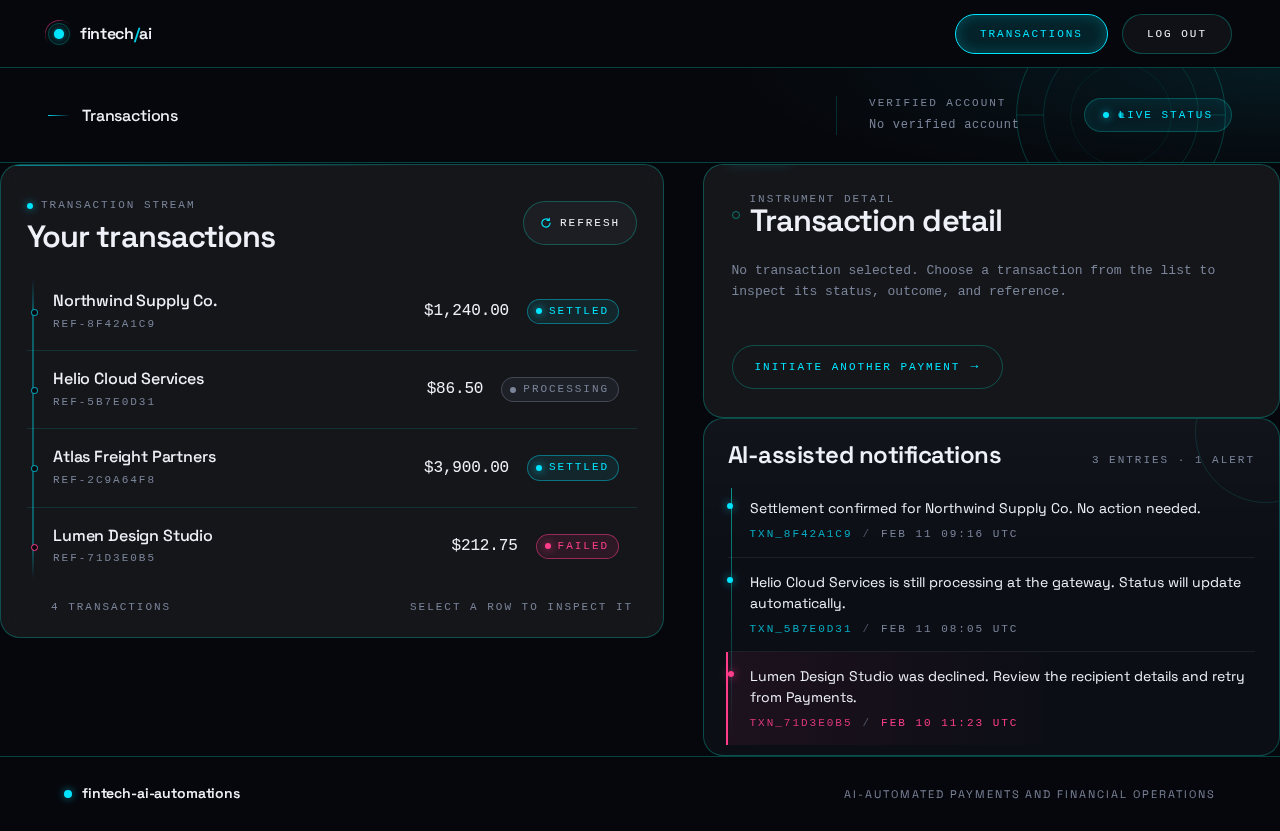 Transactions design preview