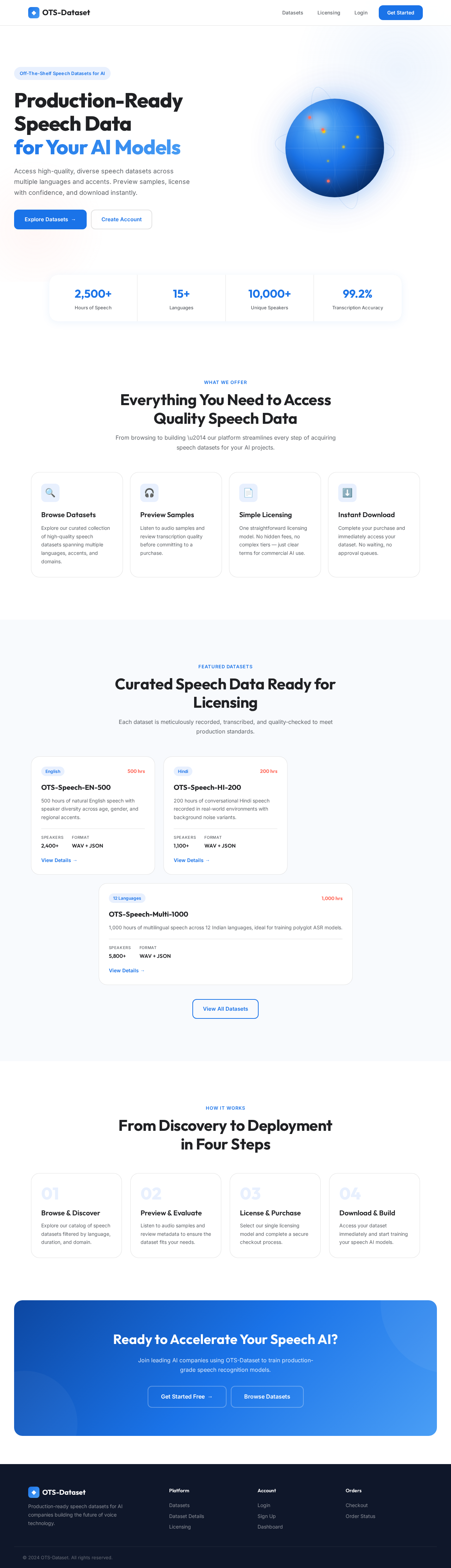 Landing design preview