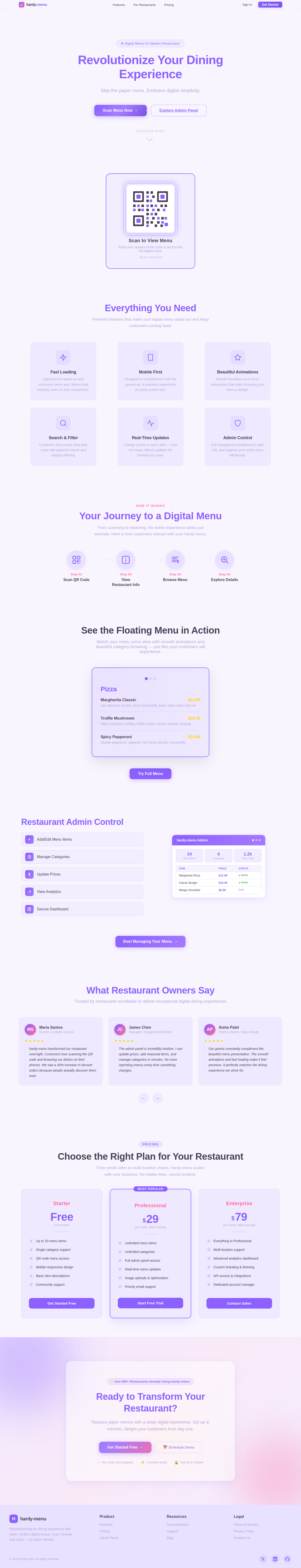 Landing design preview