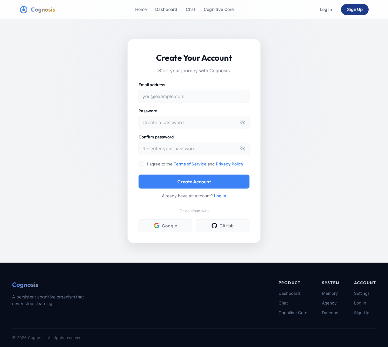 Signup design preview