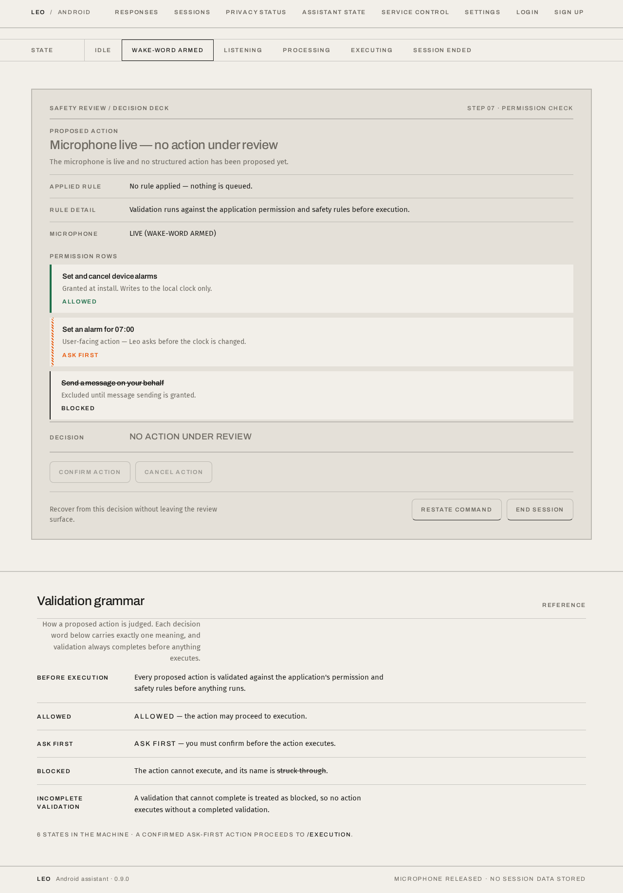 Safety Review design preview