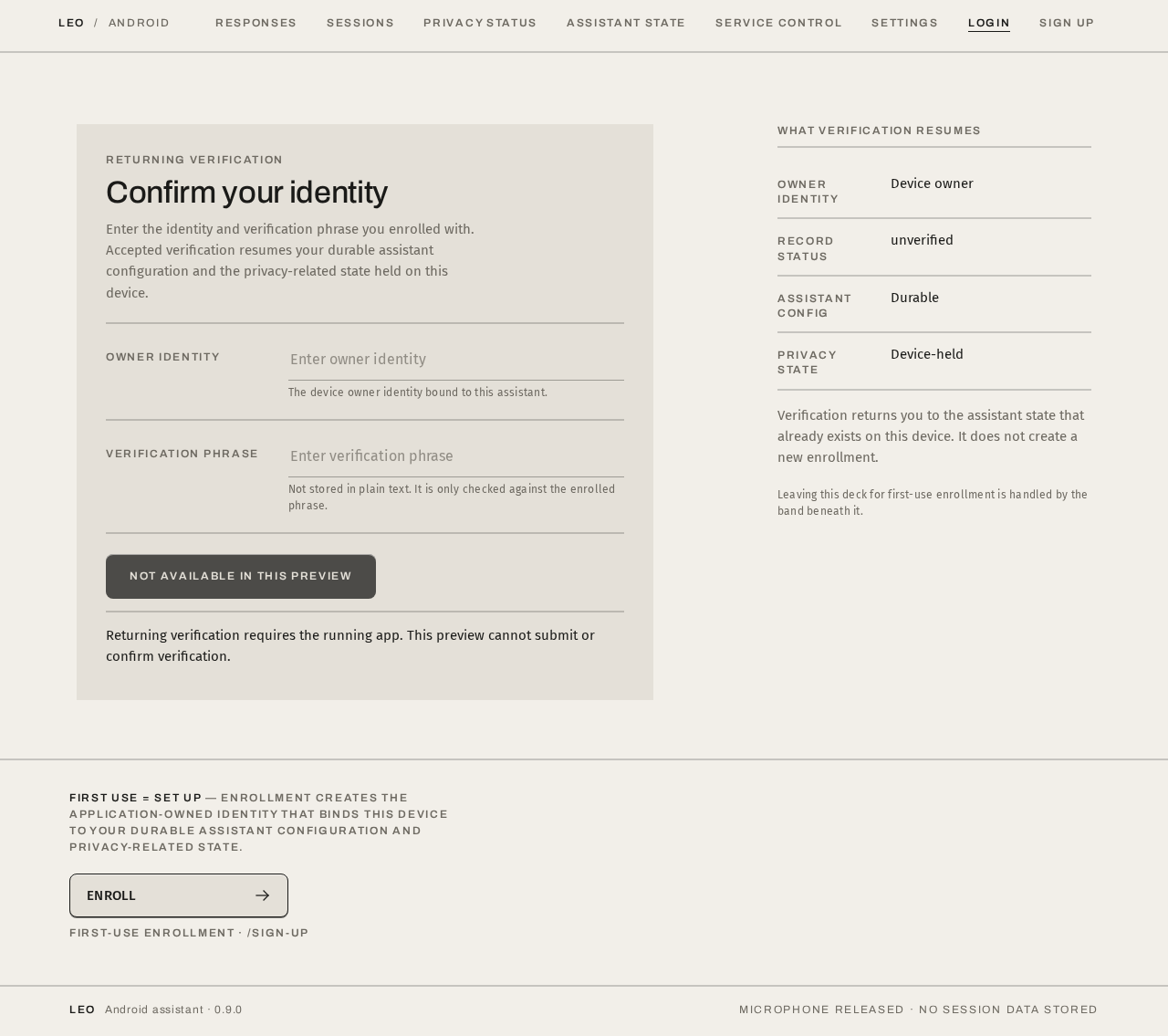 Login design preview
