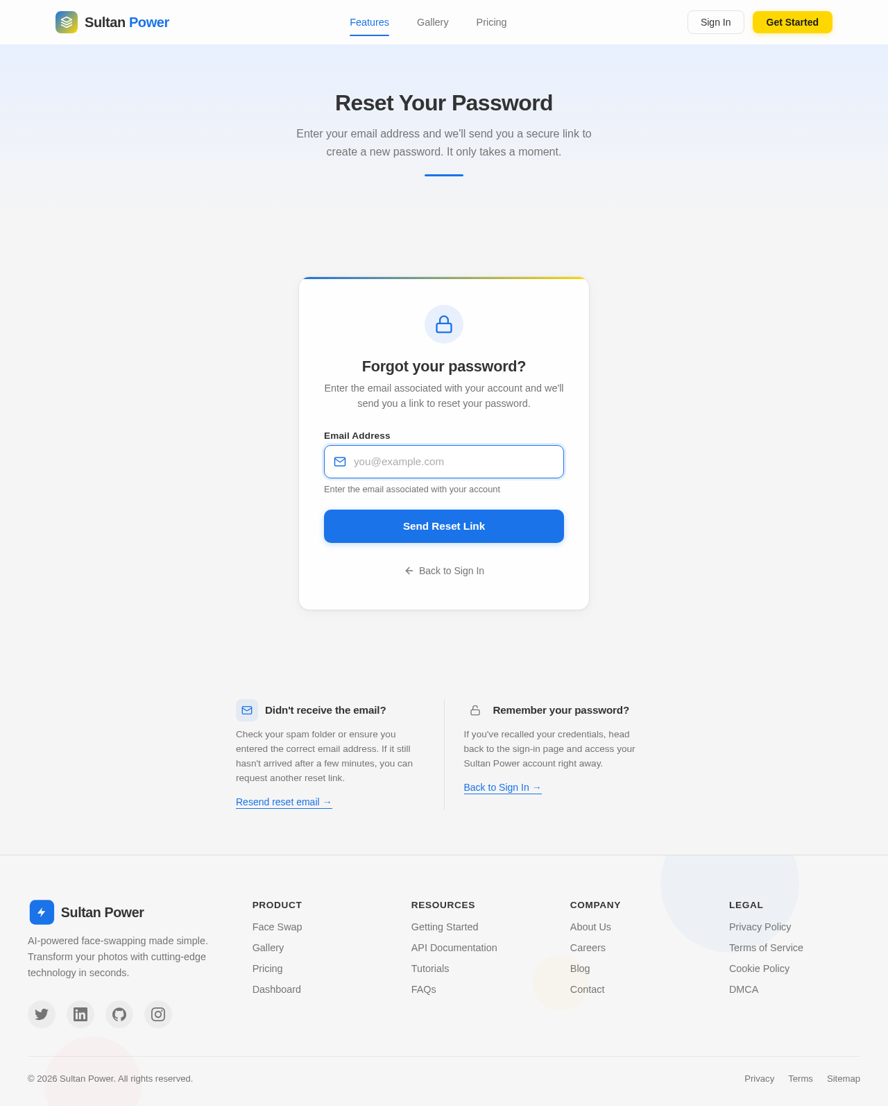 ForgotPassword design preview