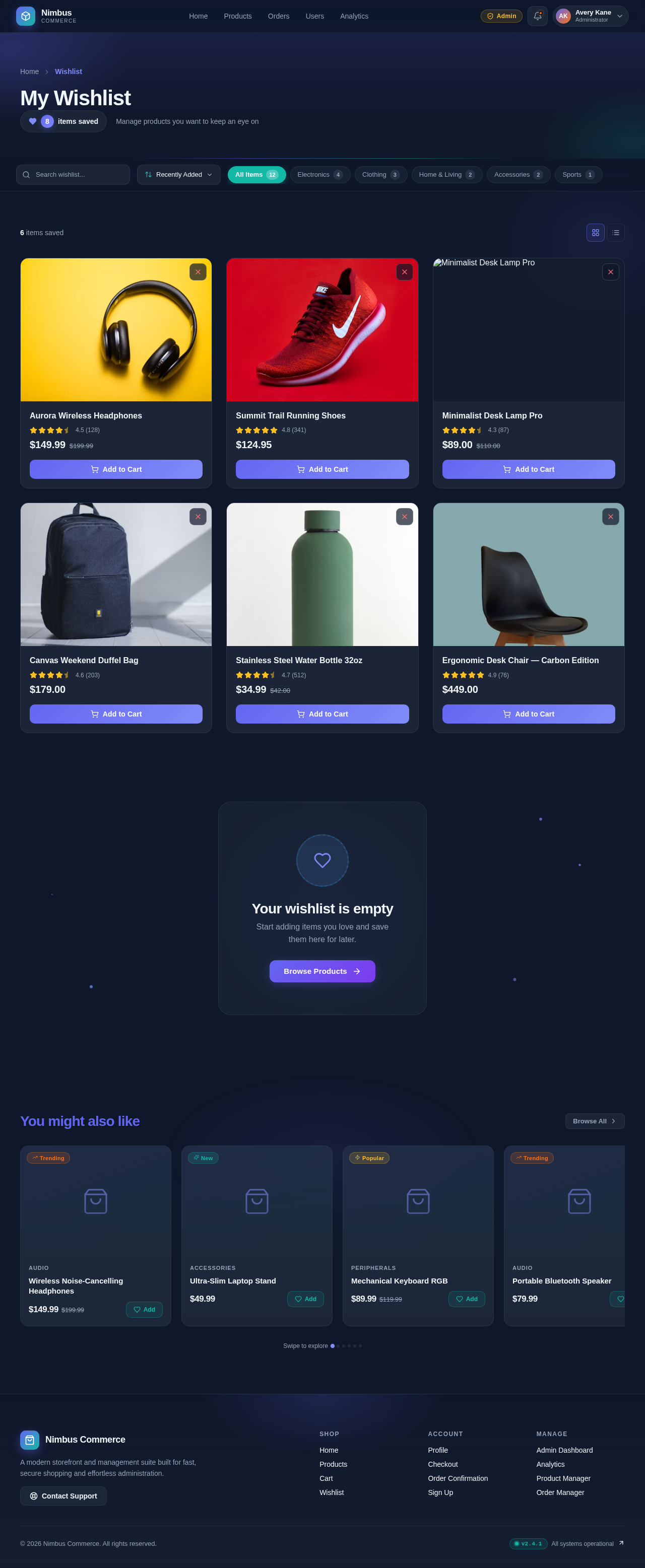 Wishlist design preview