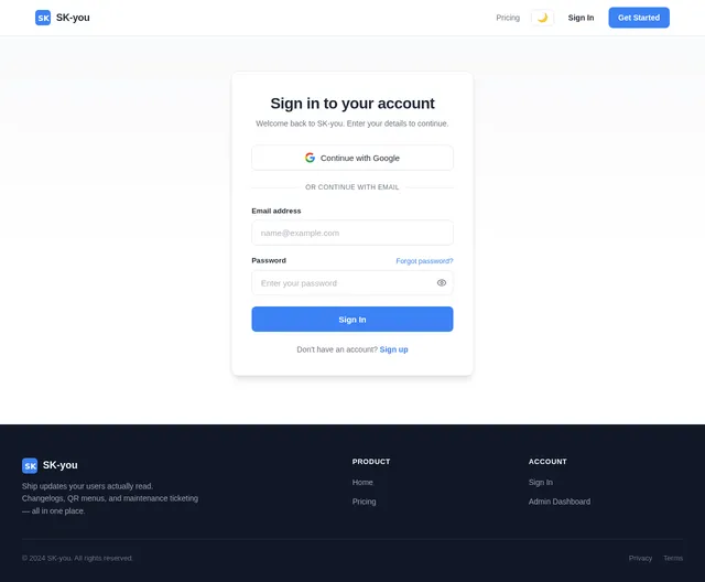 User Authentication