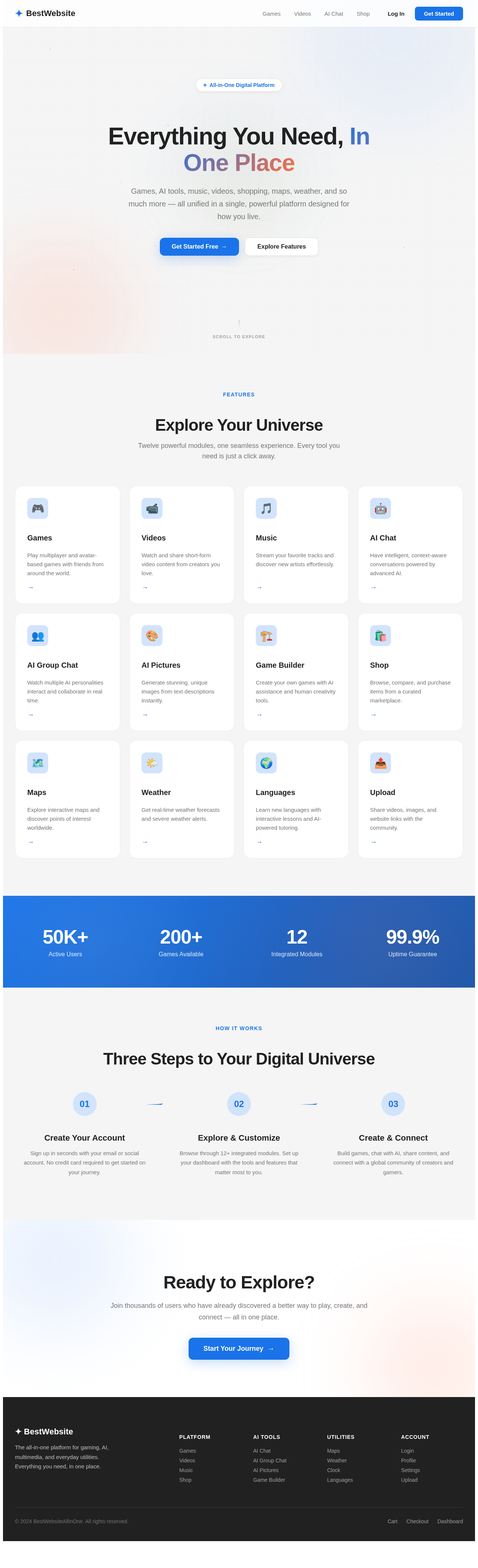 Landing design preview