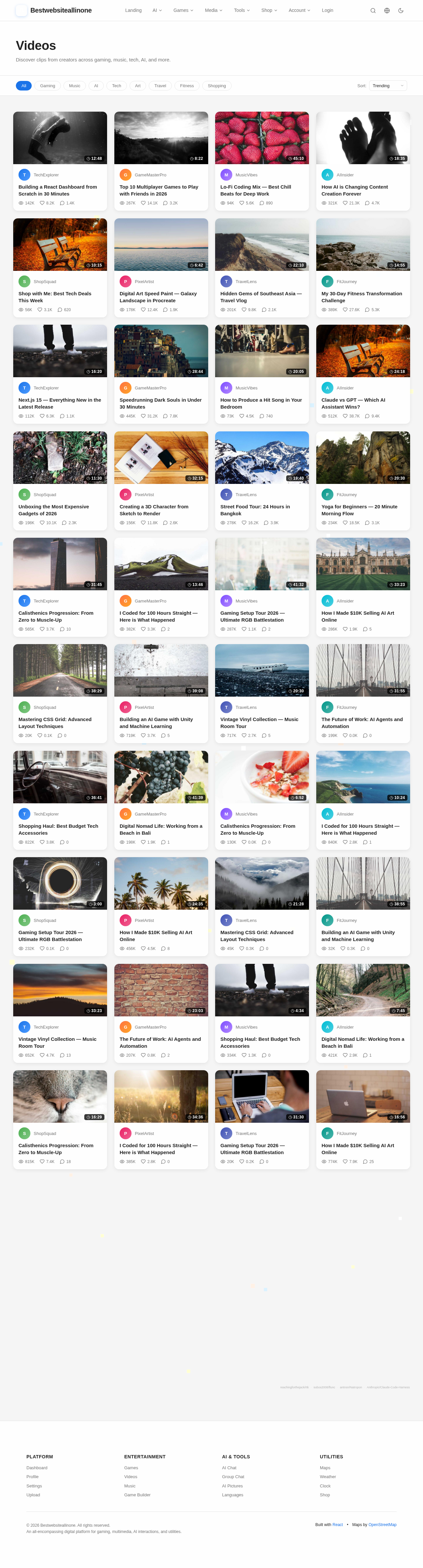 Videos design preview