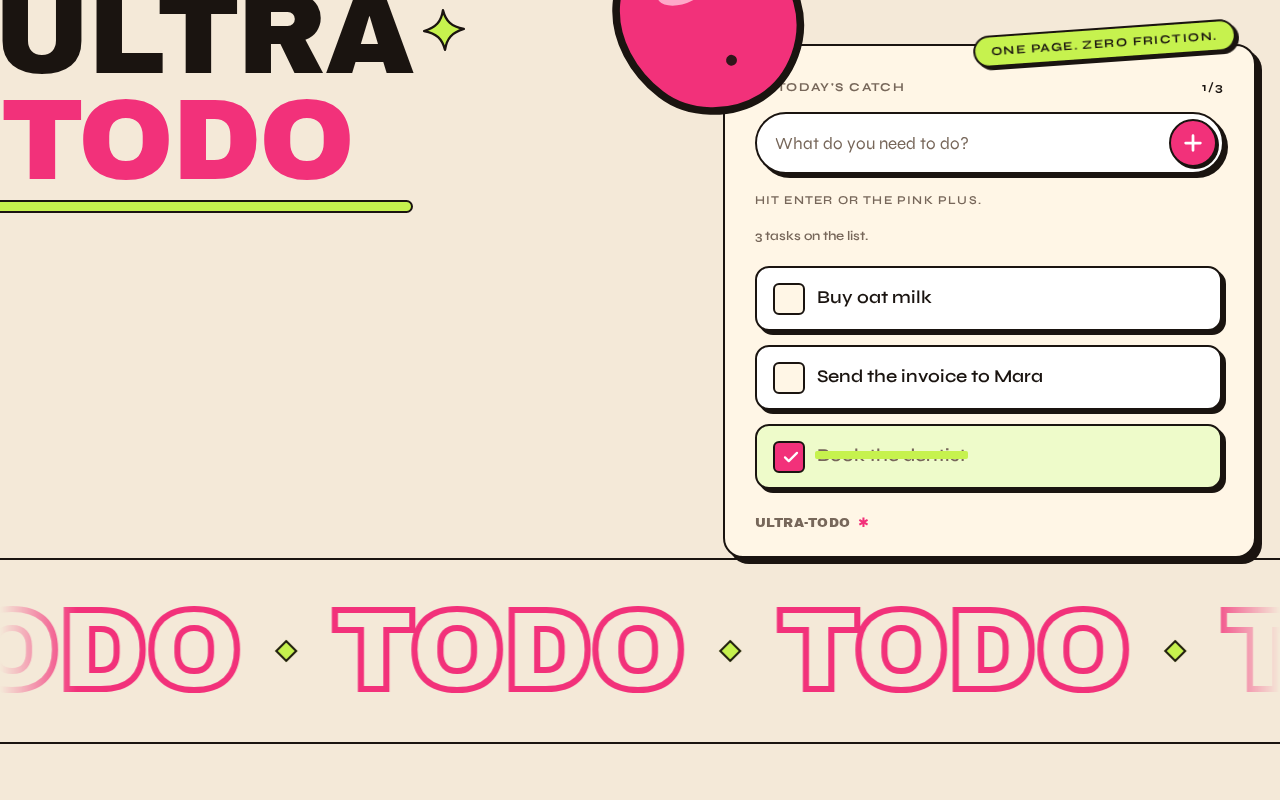 Todo design preview