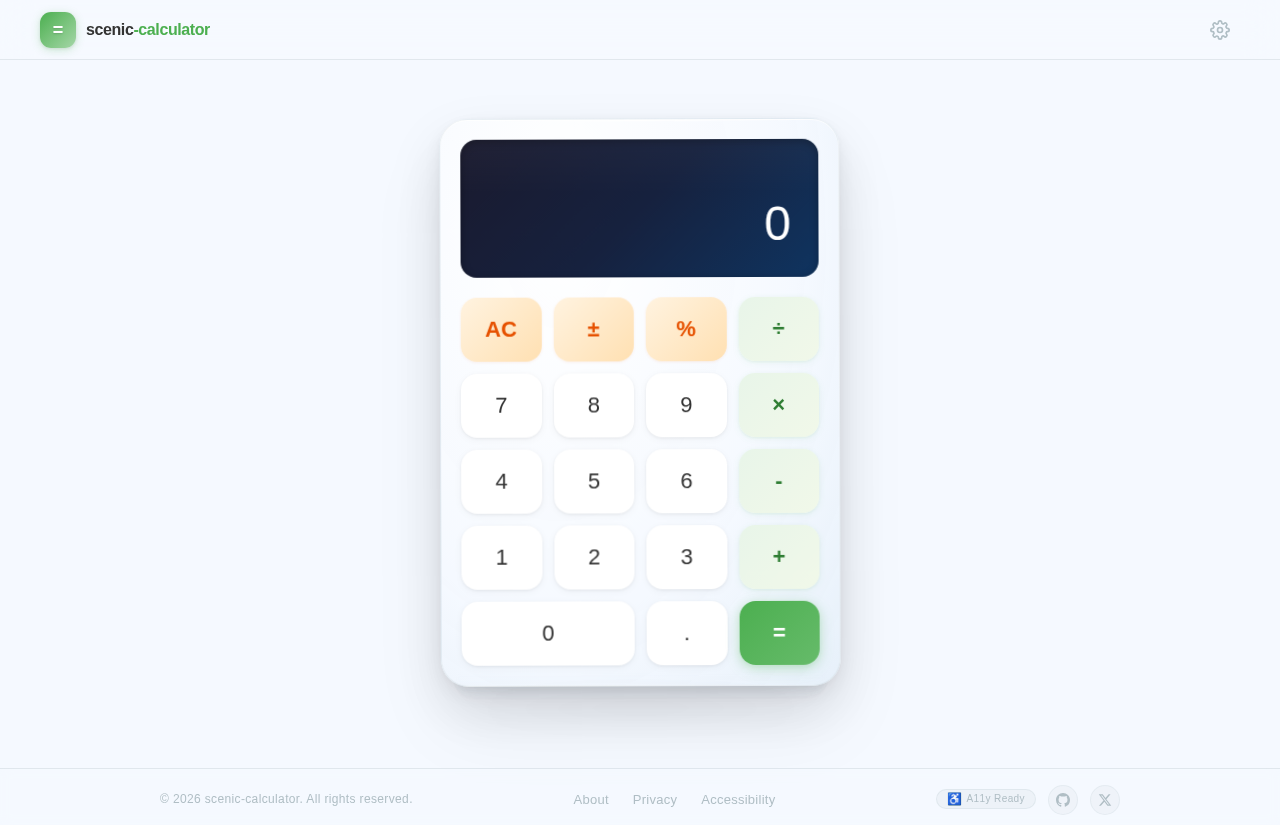 Calculator design preview