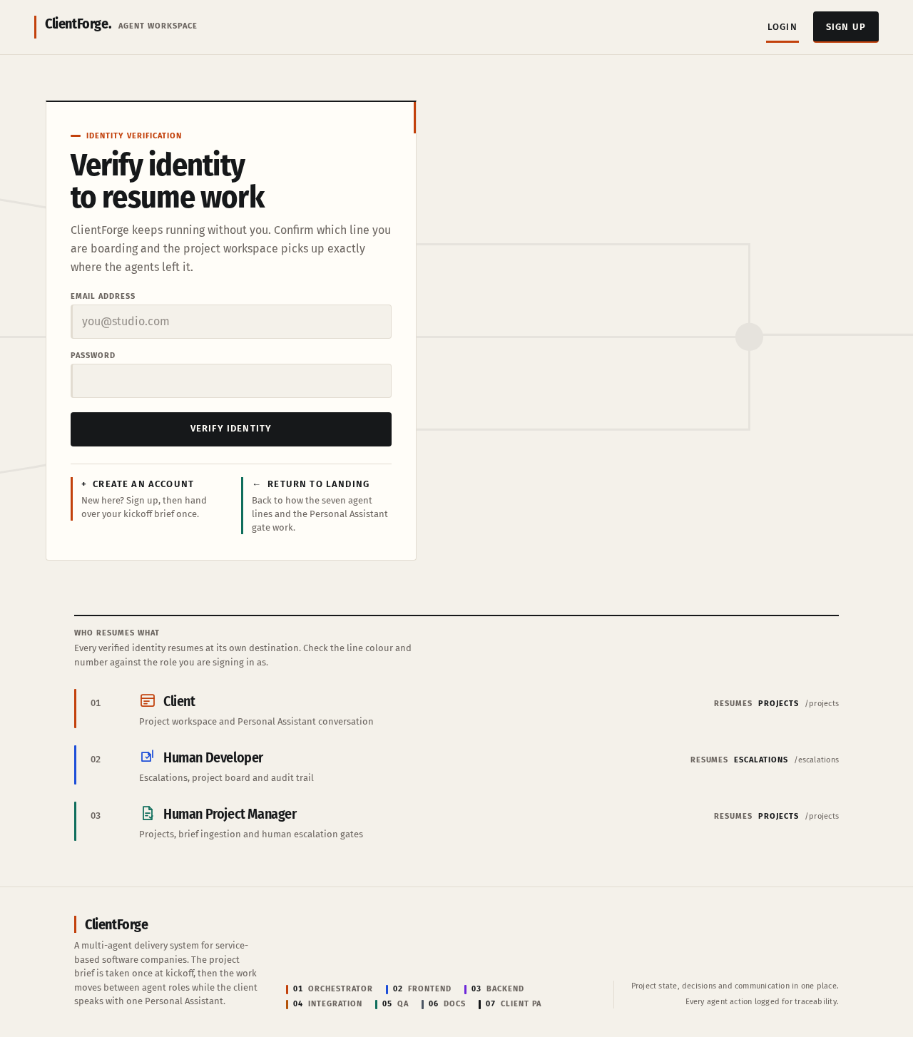 Login design preview