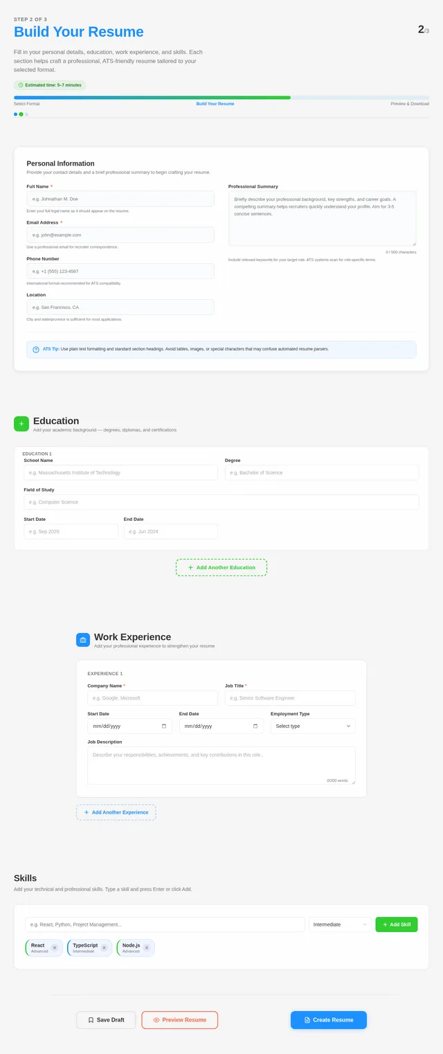 ResumeForm
