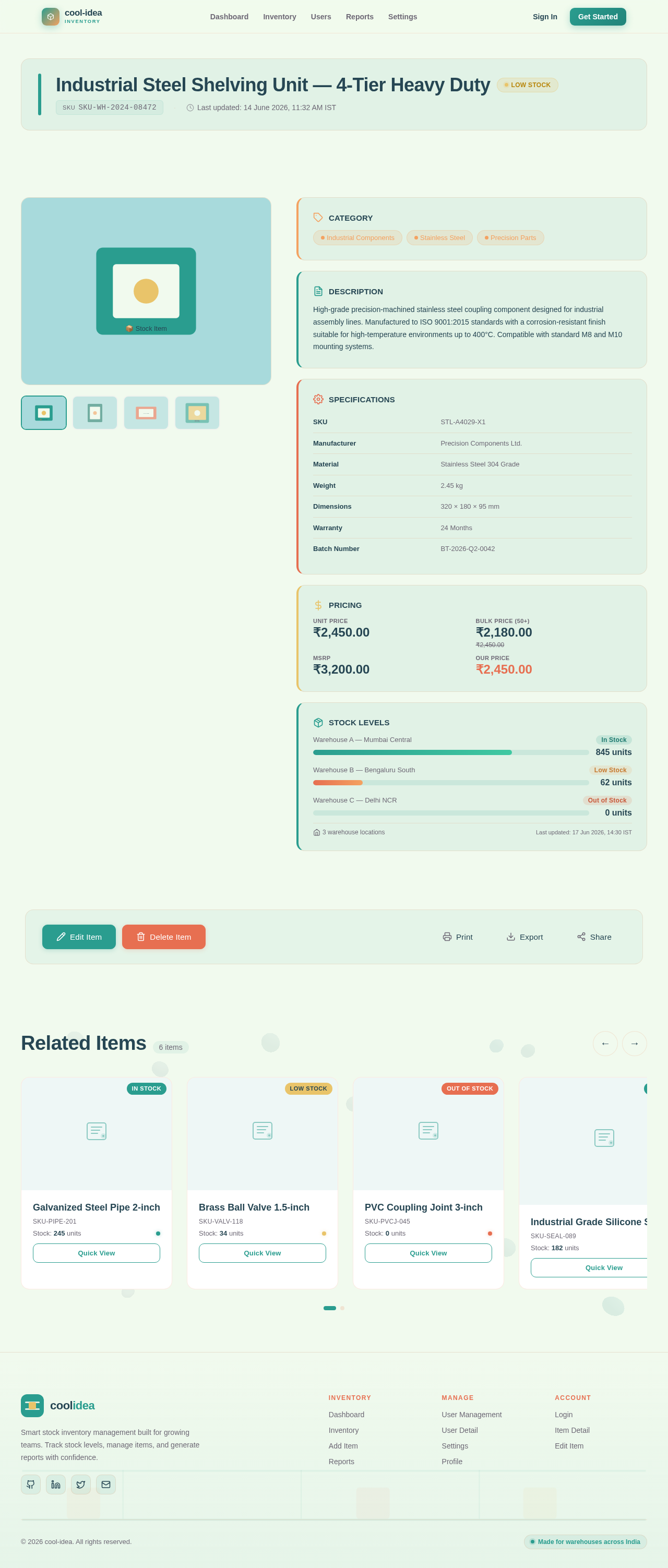 ItemDetail design preview