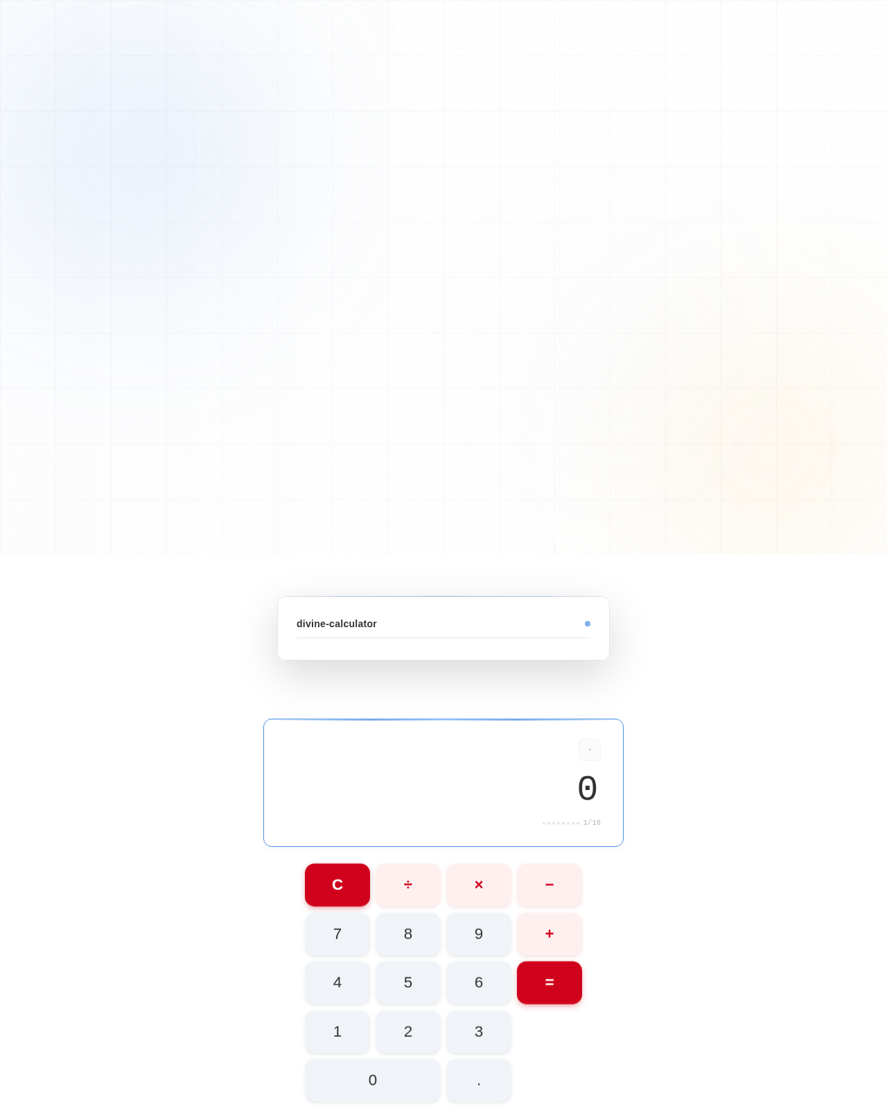Calculator design preview