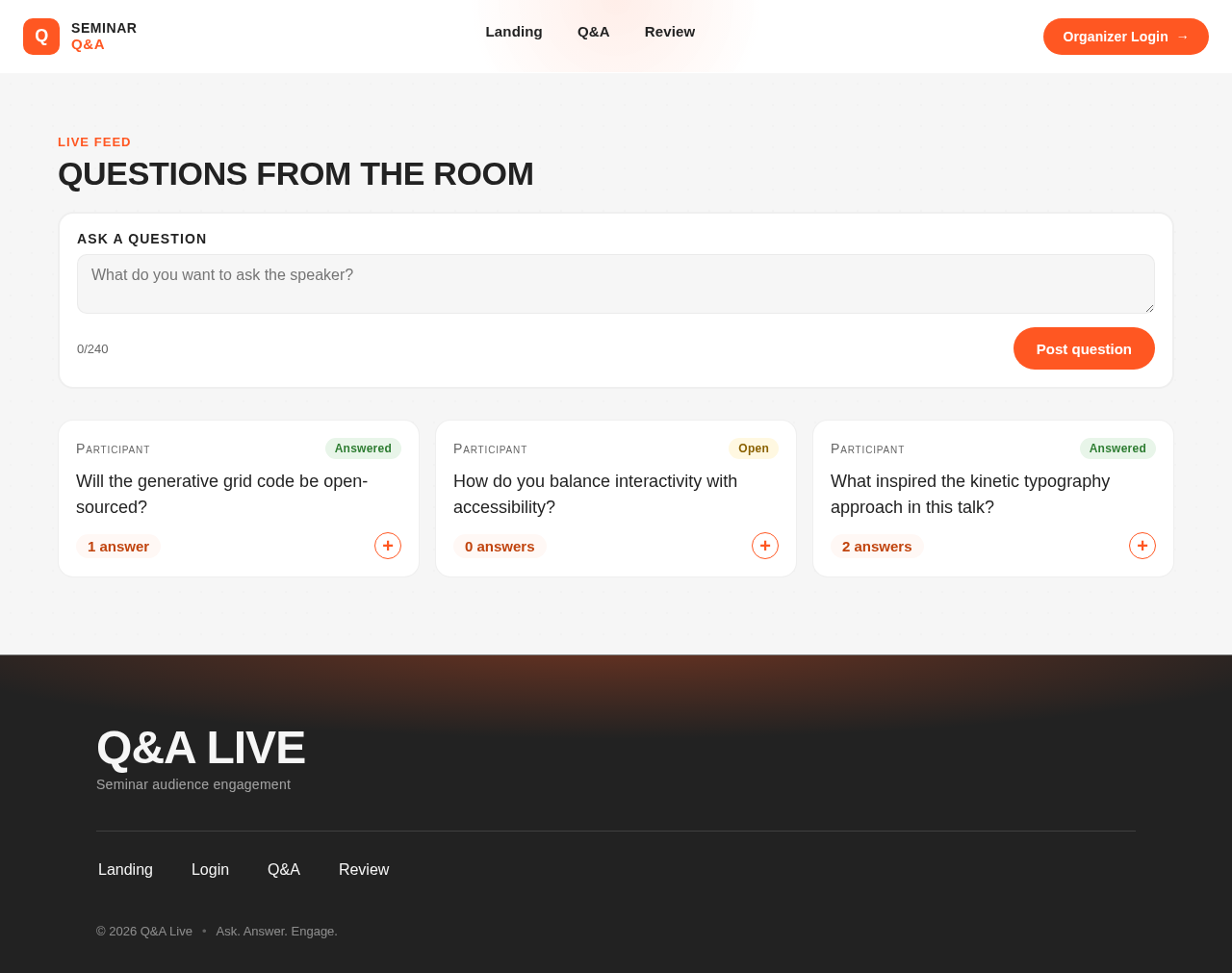 Q&A design preview