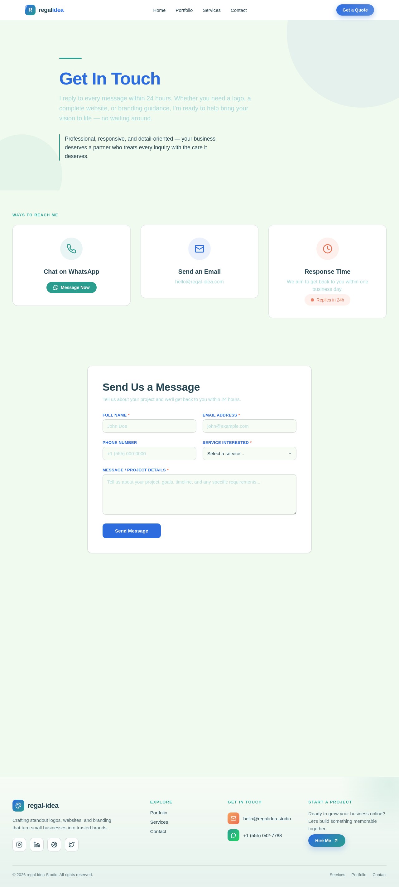 Contact design preview