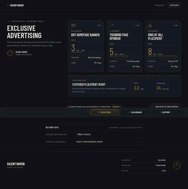 EXCLUSIVE ADVERTISING