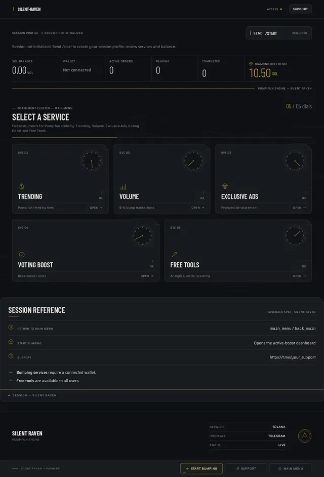 main menu