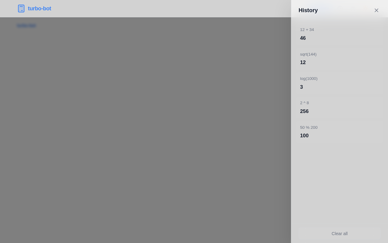 HistoryPanel design preview