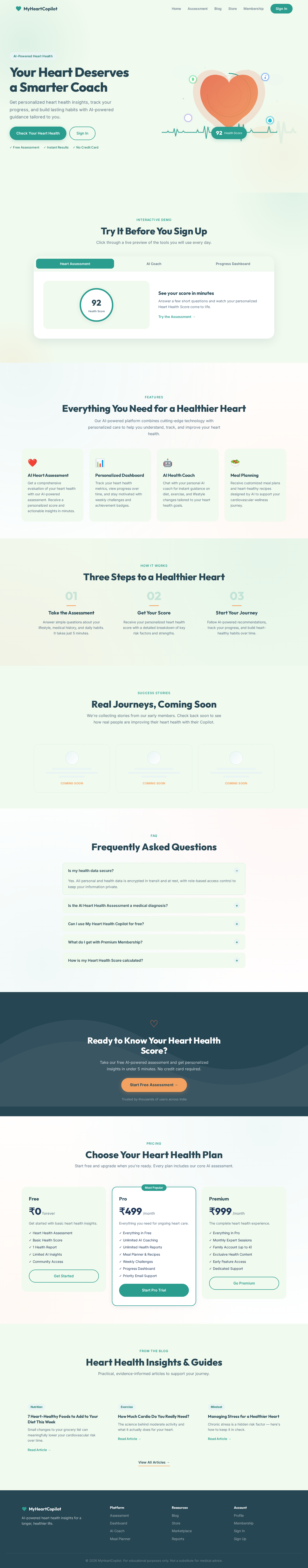Landing design preview