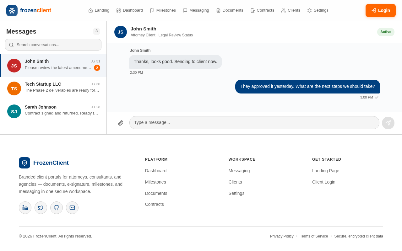 Messaging design preview