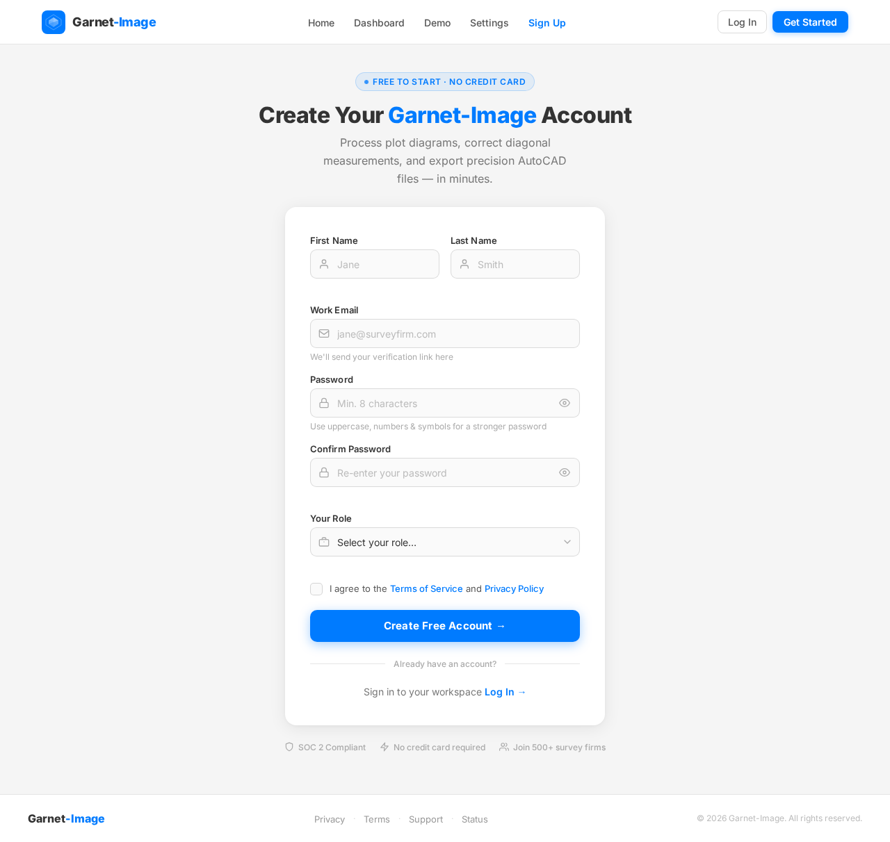 Signup design preview