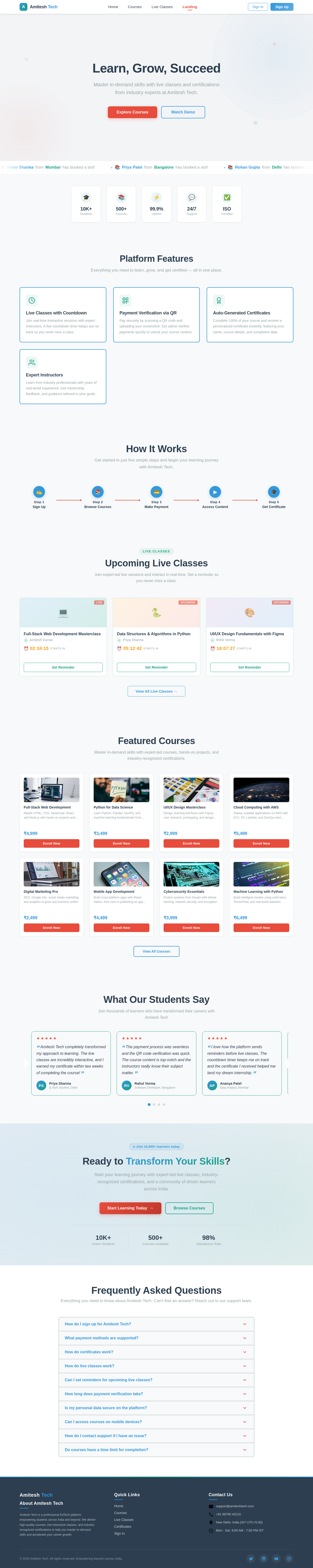 Landing design preview