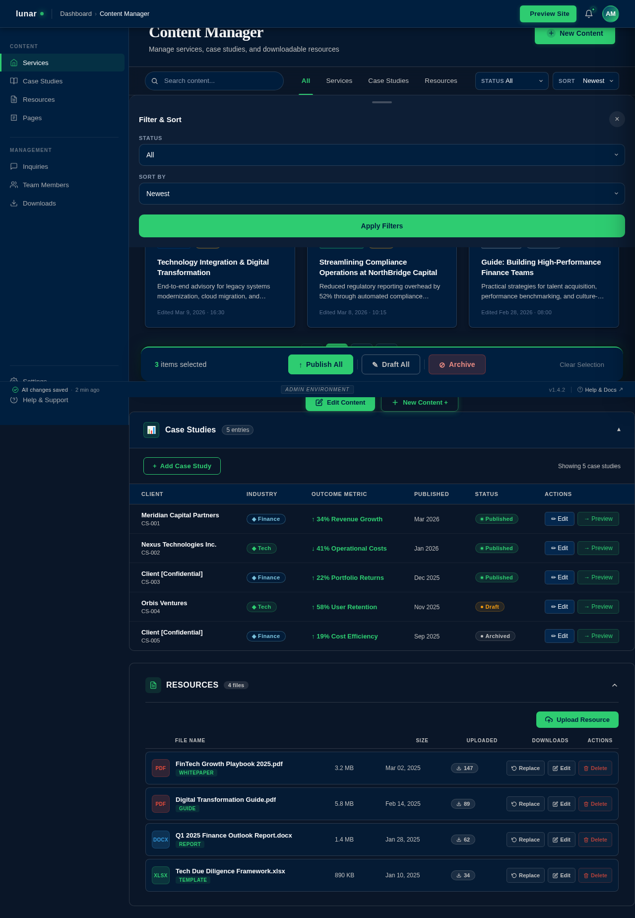 Content Manager design preview