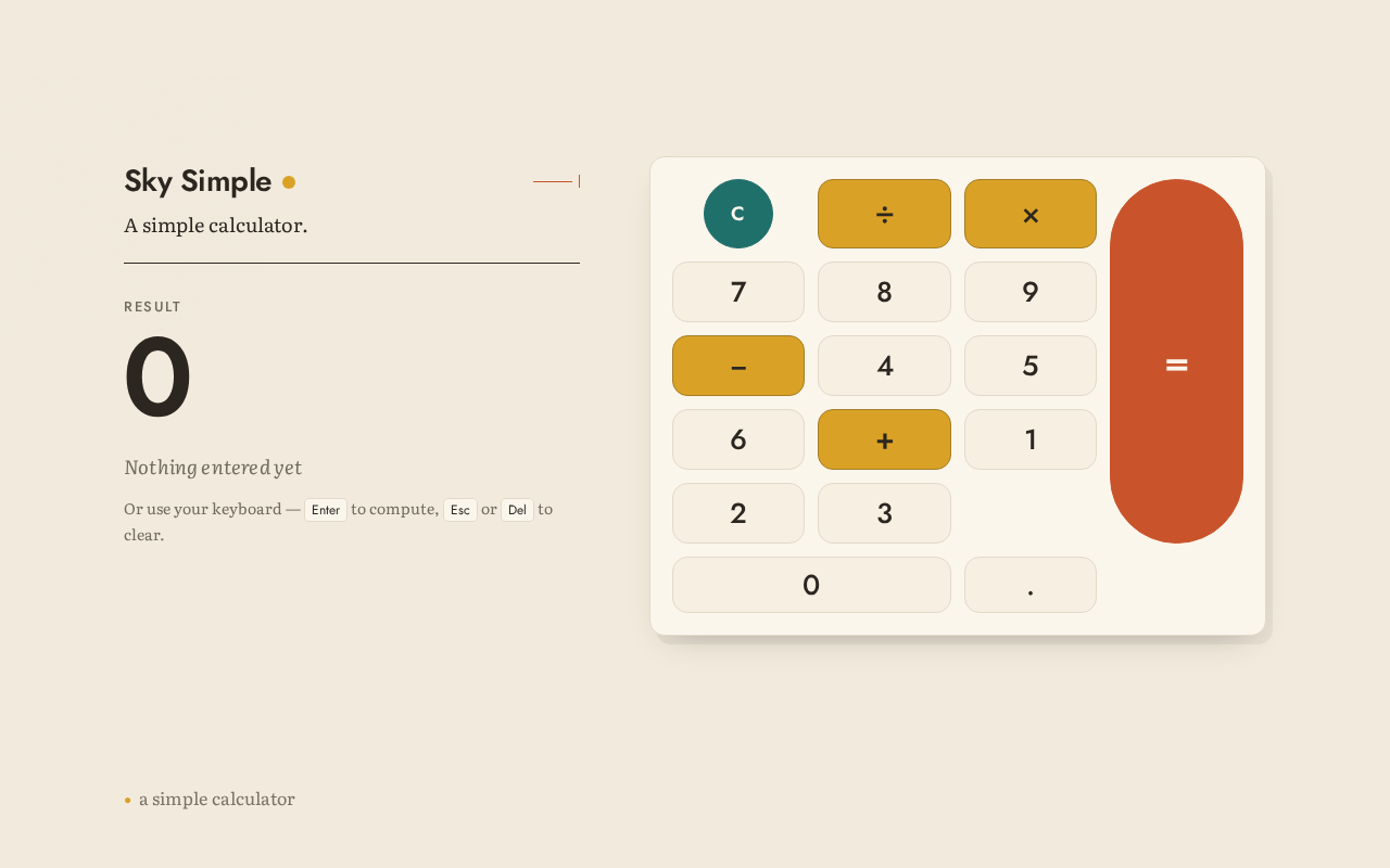 Calculator design preview