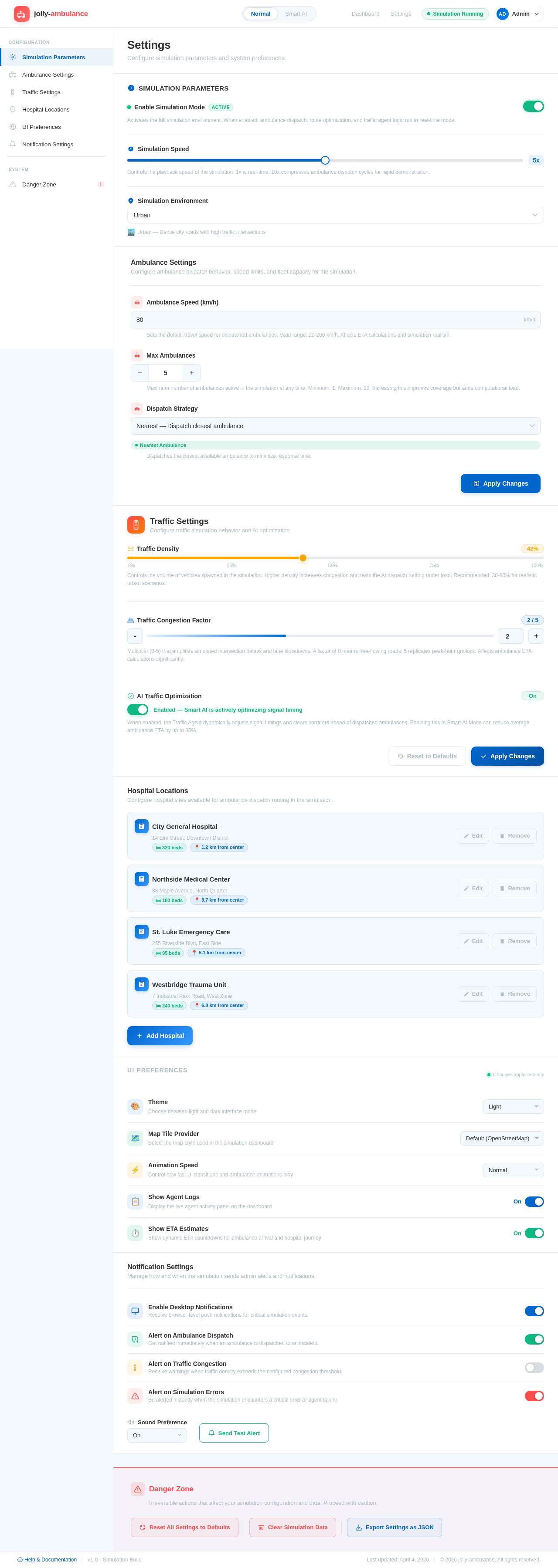 Settings design preview