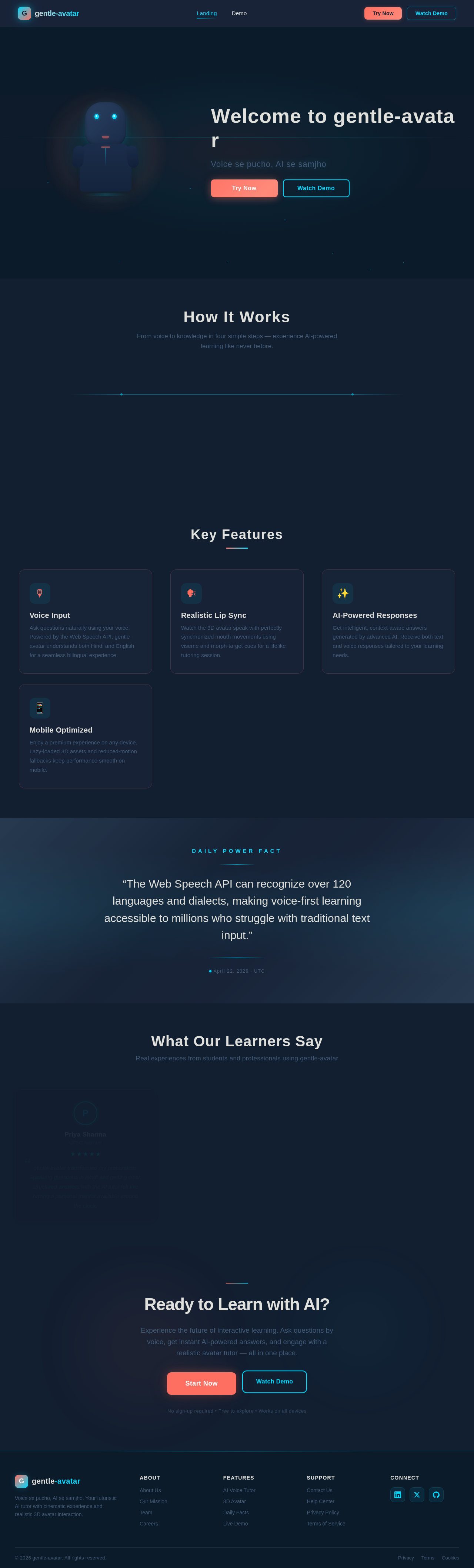 Landing design preview