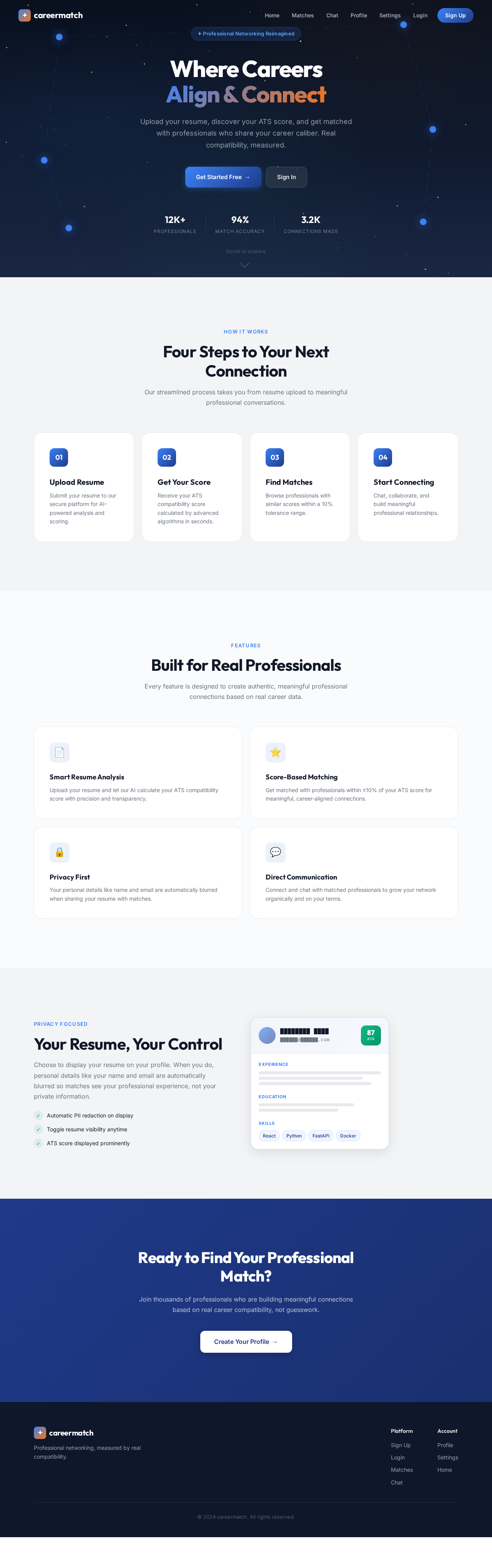 Landing design preview