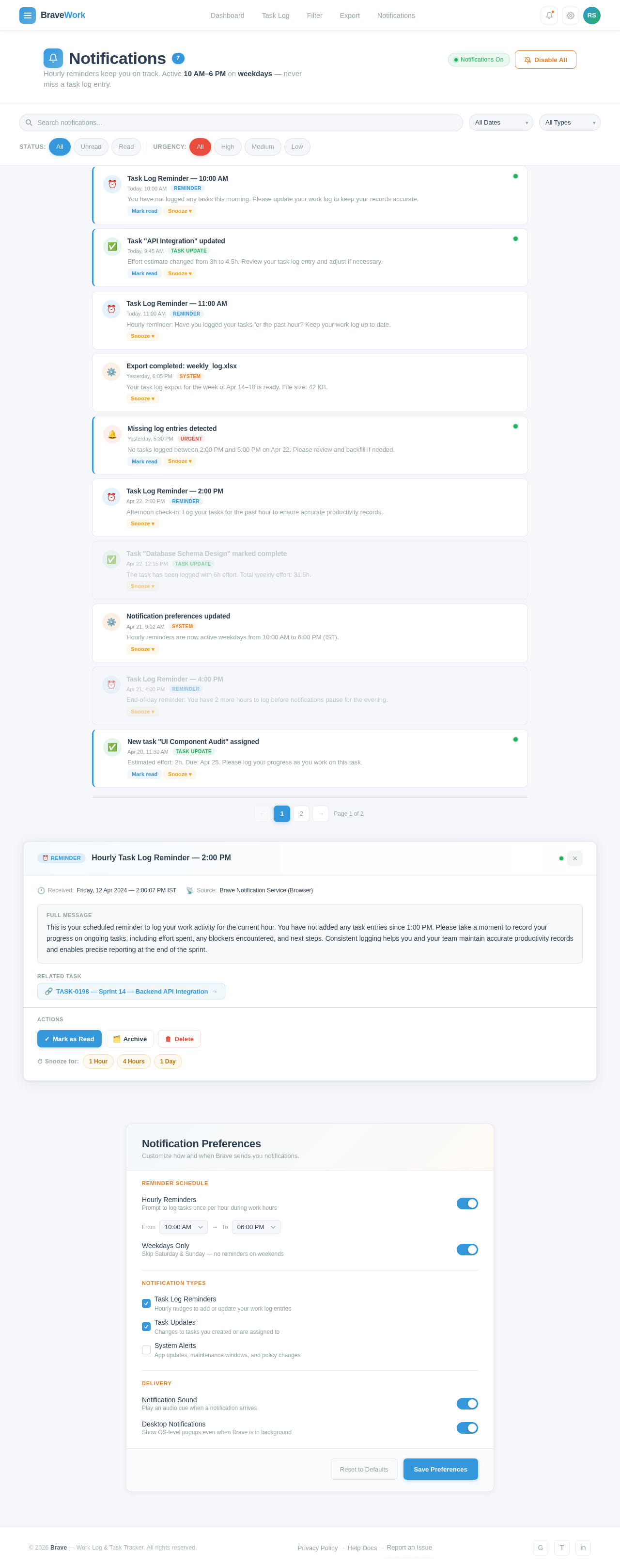 Notifications design preview