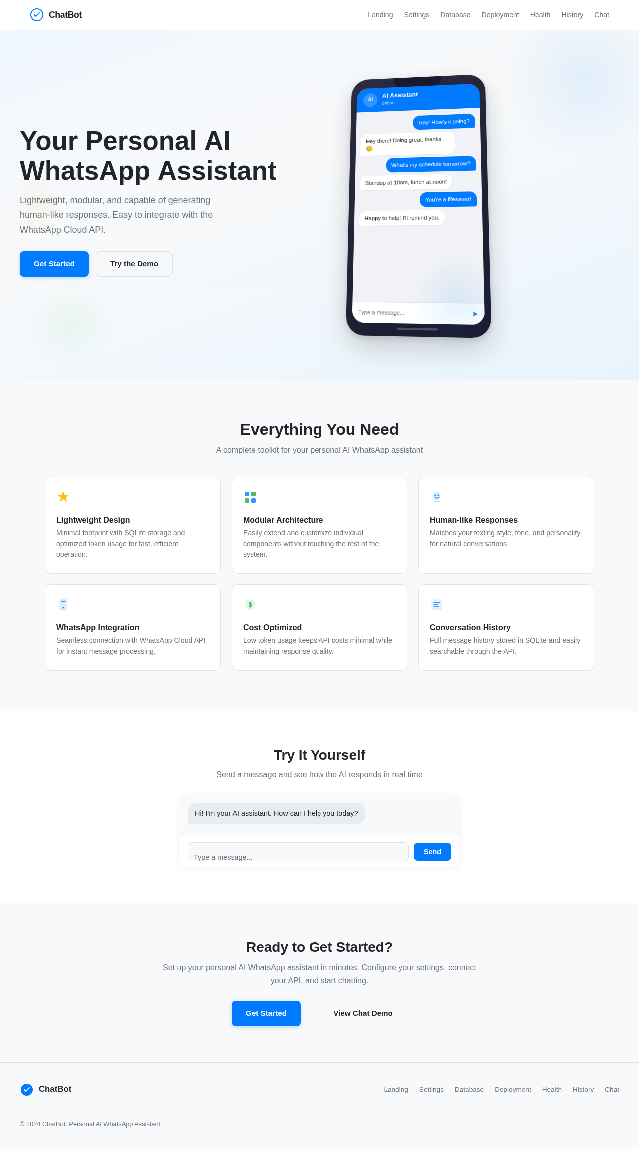 Landing design preview