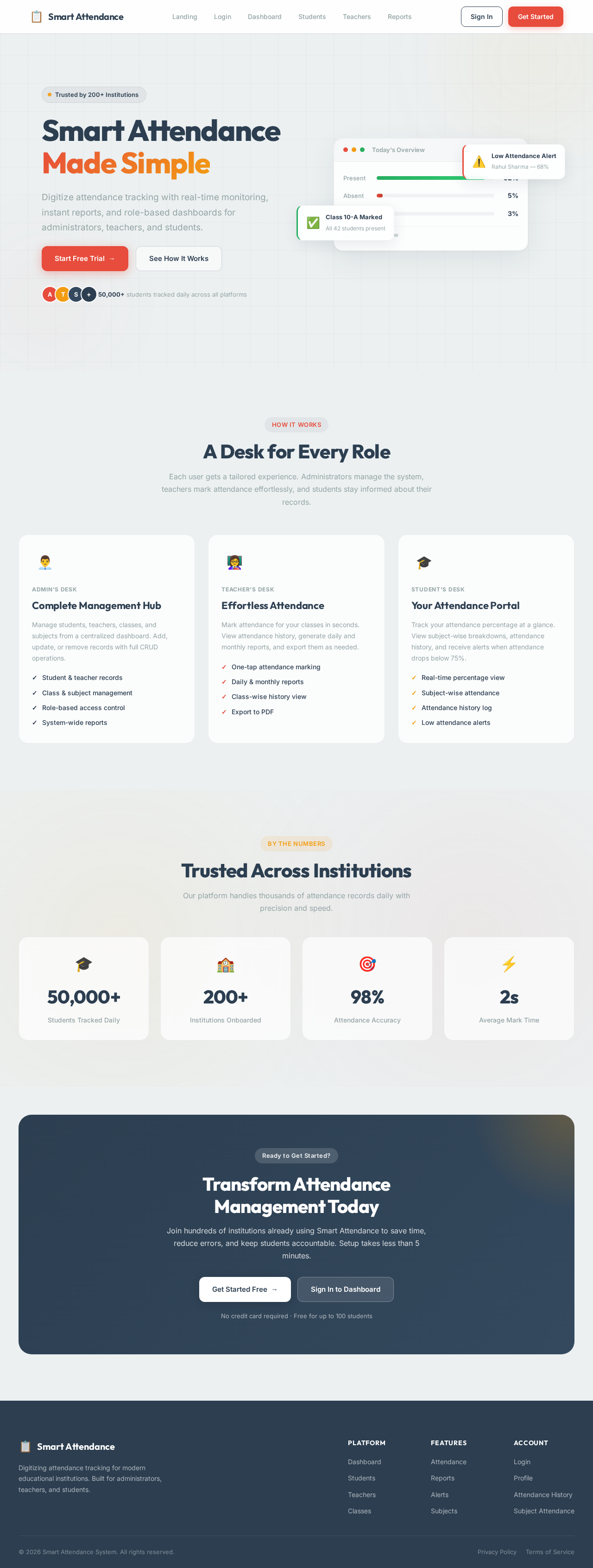 Landing design preview