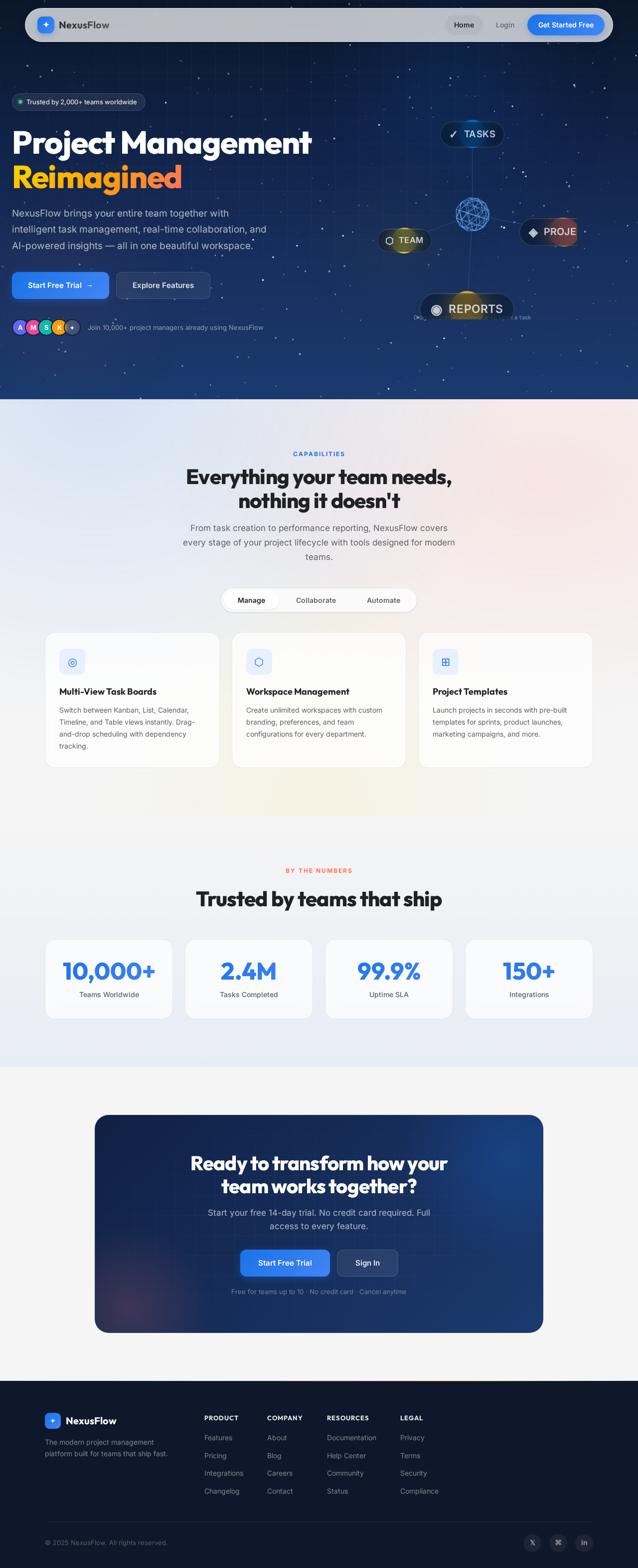 Landing design preview