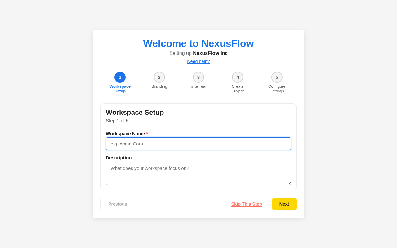 Onboarding design preview