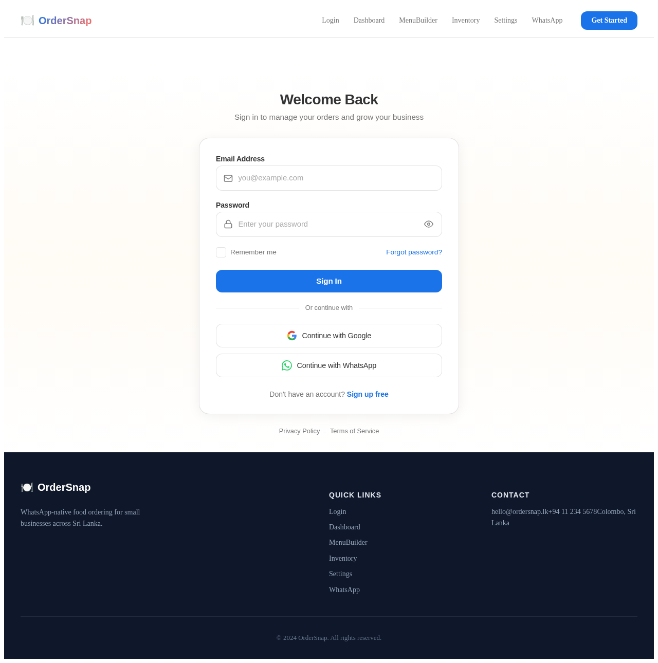Login design preview