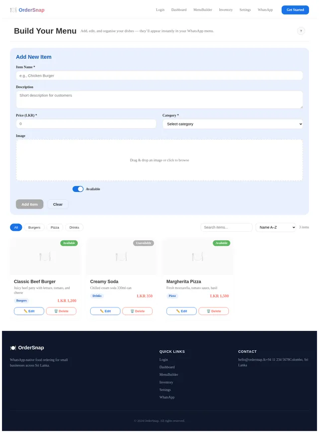 MenuBuilder