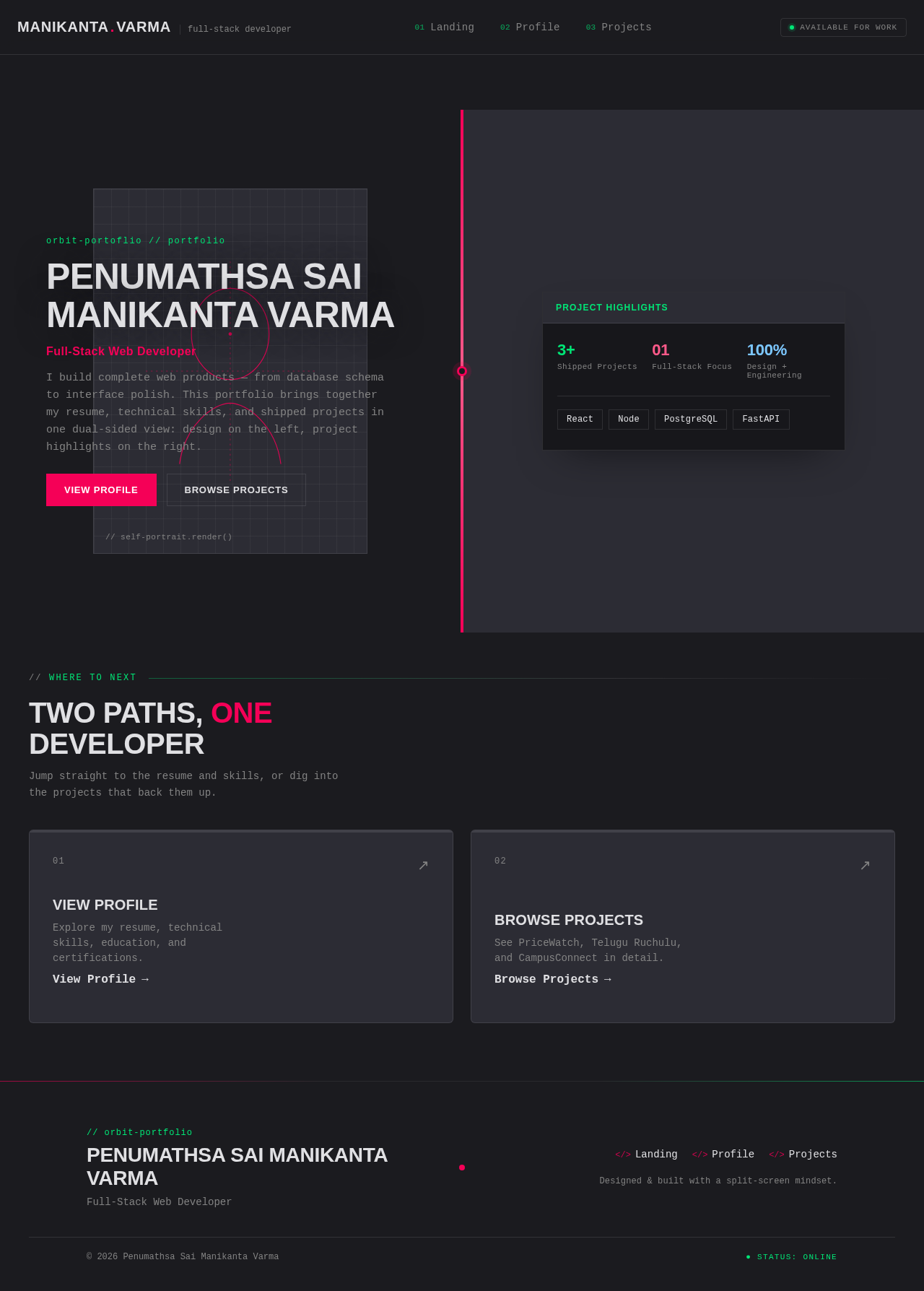 Landing design preview